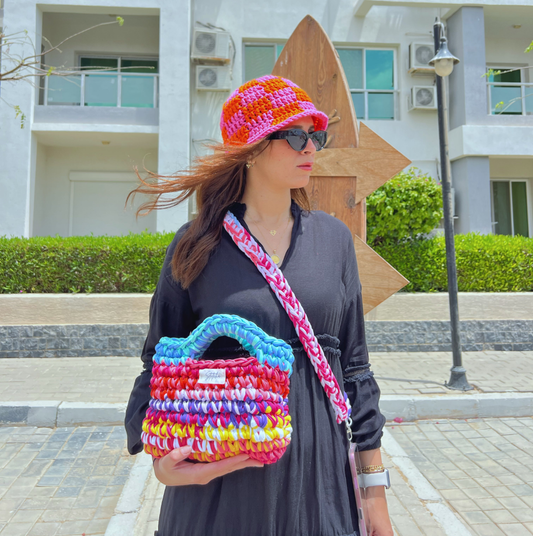 Multicolor Clutch Bag