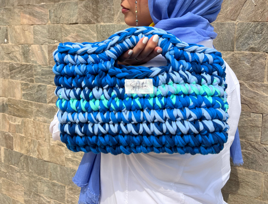 Shades of Blue Clutch bag