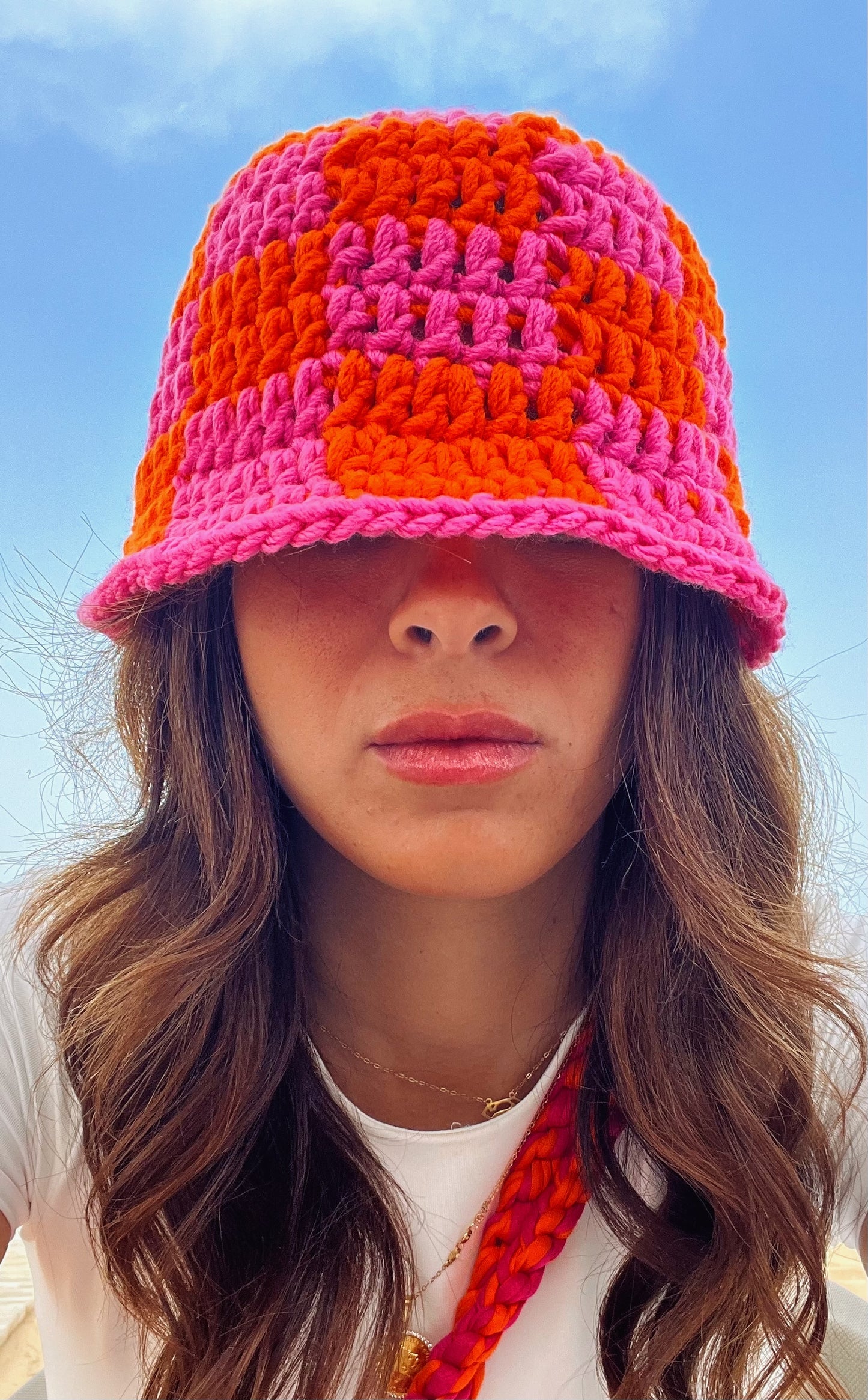 Bucket crochet hat