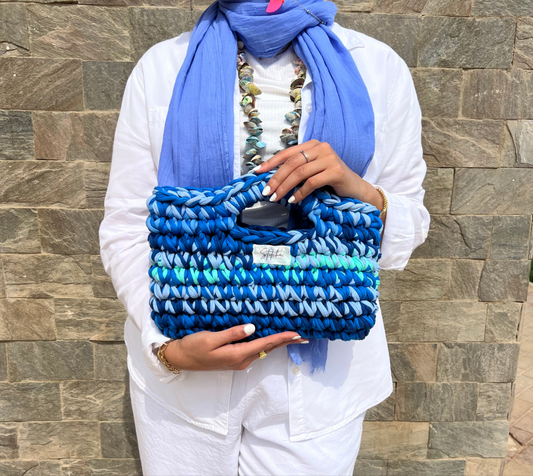 Shades of Blue Clutch bag