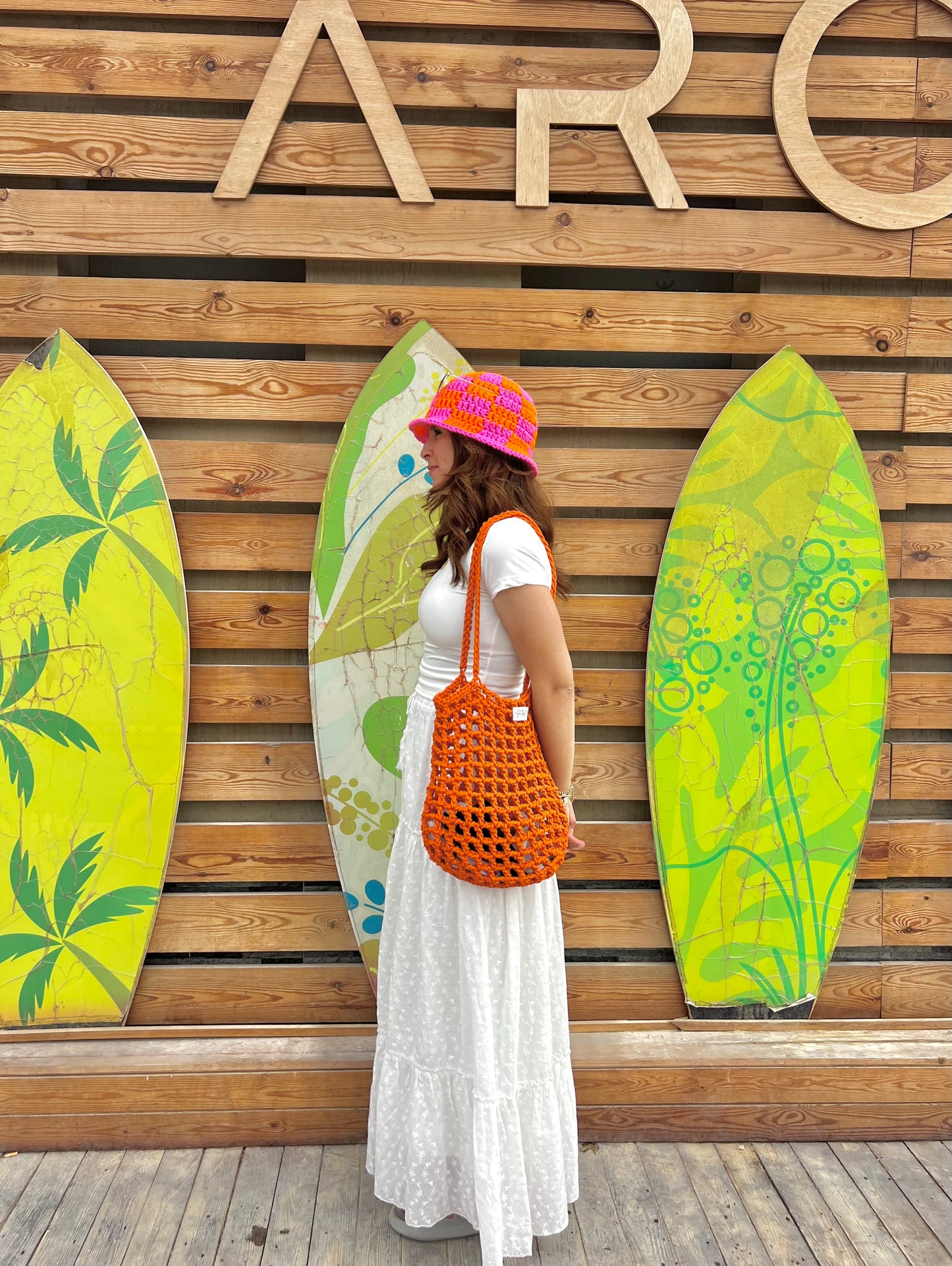 Mesh Crochet Beach Bag